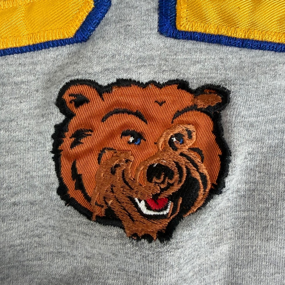 Vintage UCLA Bruins Hoodie Sweatshirt 90s‎ Embroidered Logo Bear Pullover Gray S - Picture 4 of 10